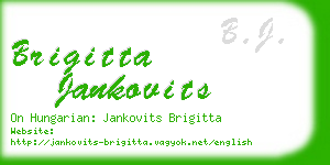 brigitta jankovits business card